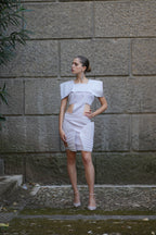 Grey Semicircle Dress