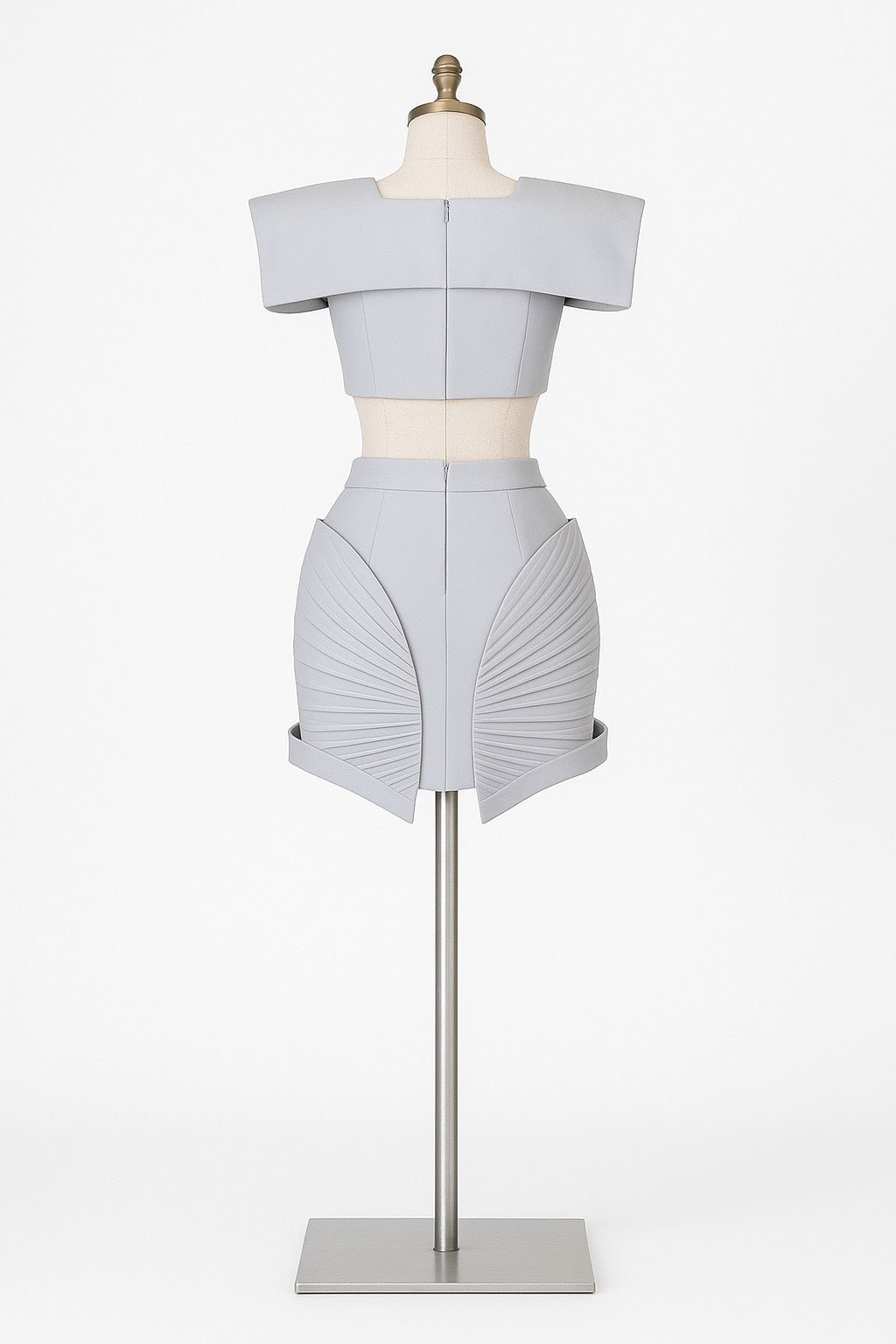 Grey Semicircle Dress