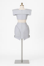 Grey Semicircle Dress