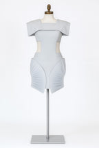 Grey Semicircle Dress